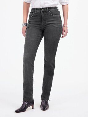Madewell The Tall Curvy Stovepipe Jeans in Gray Black Wash Size 32T